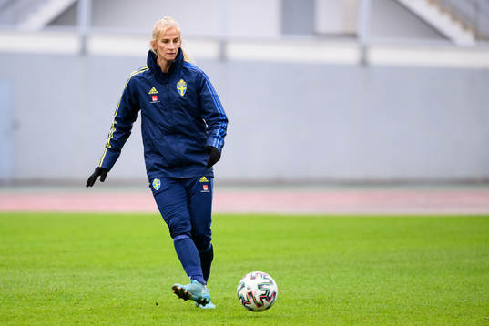 Sofia Jakobsson of the Swedish women's national football