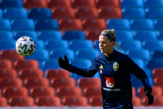 Olivia Schough of the Swedish women's national football team