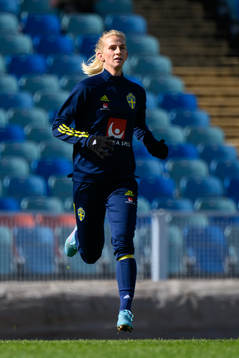 Sofia Jakobsson of the Swedish women's national football