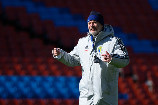 Head coach Peter Gerhardsson of the Swedish women's