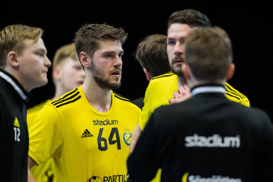 Rune Schröder of Sävehof looks dejected