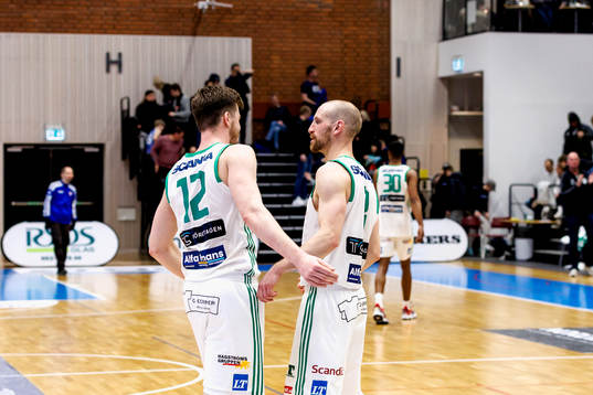 Södertäljes Alexander Lindqvist och Martin Palmblad jublar