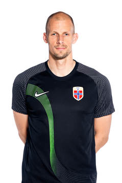Goalkeeper André Hansen of the Norwegian national football