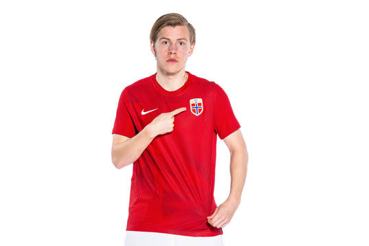Jens Petter Hauge of the Norwegian national football team
