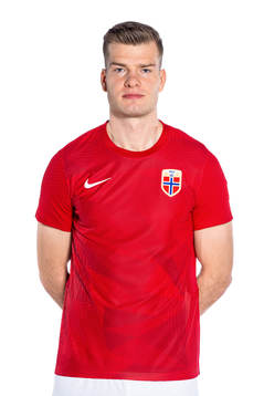 Alexander Sørloth of the Norwegian national football team