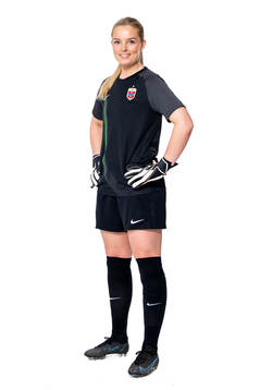 Goalkeeper Guro Pettersen of the Norwegian women’s