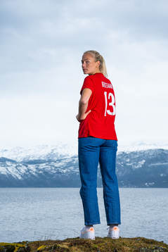 Guro Bergsvand of the Norwegian national football team