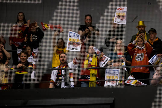 Luleå fansen jublar