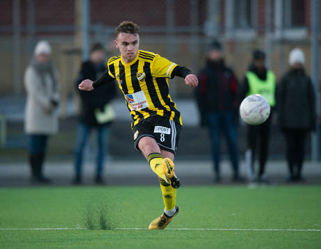 IFK Hässleholms  Ludvig Hegdal i matchen i div. 2 Södra