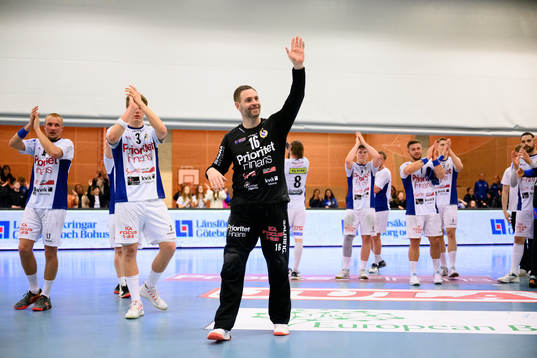 Redbergslids målvakt  Andreas Palicka jublar