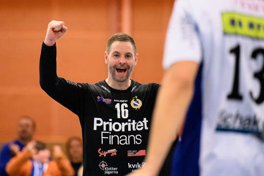 Redbergslids målvakt  Andreas Palicka jublar