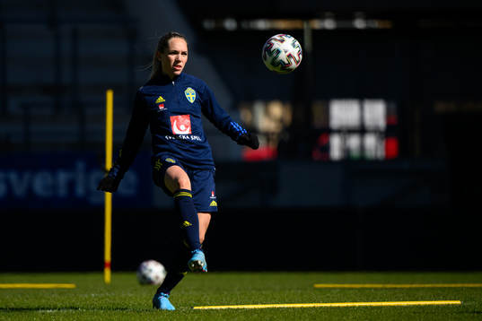 Elin Rubensson of the Swedish women's national football team