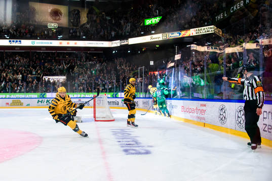 Skellefteås Måns Forsfjäll och Michael Kapla deppar