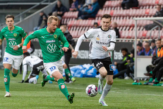 Jönköpings Sebastian Crona och Örebros Jake Larsson