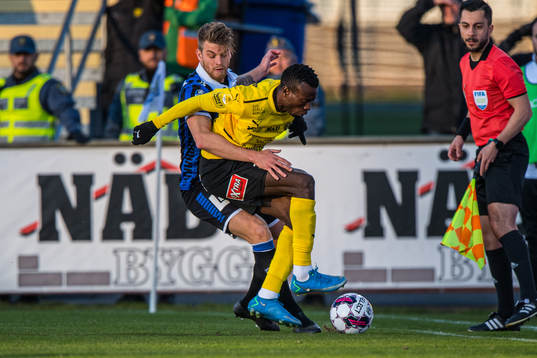Mjällbys Silas Nwankwo och Sirius Marcus Mathisen