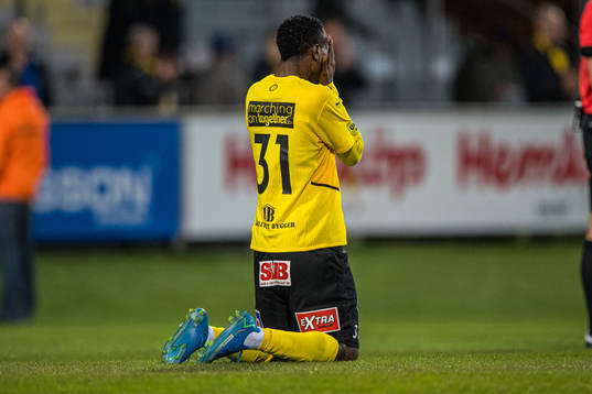 Mjällbys Silas Nwankwo  jublar