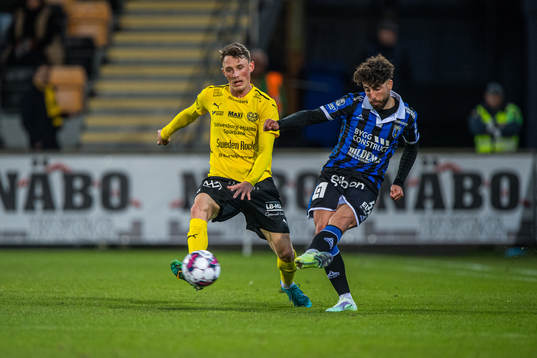 Mjällbys Noah Persson och Sirius Moustafa Zeidan