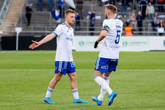 IFK Norrköpings Jacob Ortmark jublar