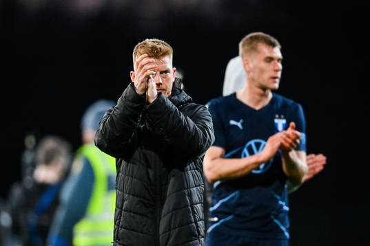 Malmö FFs Anders Christiansen tackar publiken