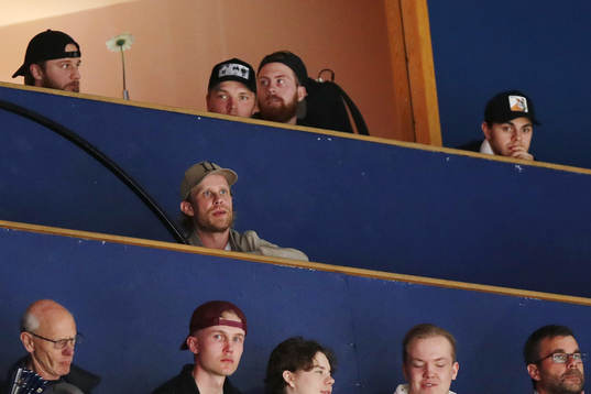 Mattias Tedenby in the stands