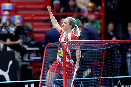 Pixbos Rikke Ingebrigtsli Hansen jublar