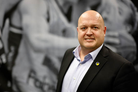 Norrköpings klubbdirektör David Bergström före