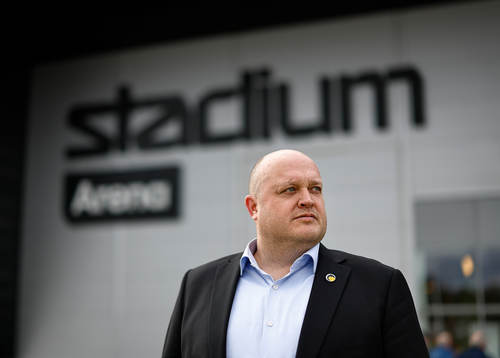 Norrköpings klubbdirektör David Bergström före