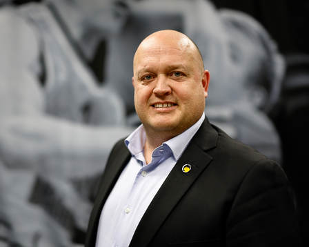 Norrköpings klubbdirektör David Bergström före