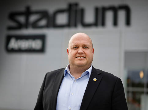 Norrköpings klubbdirektör David Bergström före