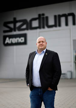 Norrköpings klubbdirektör David Bergström före