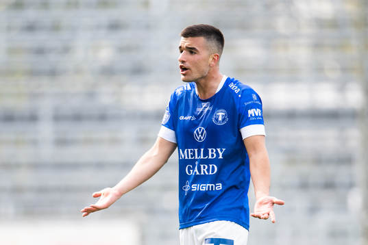 Trelleborgs Haris Brkic agerar