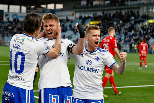 IFK Norrköpings Jonathan Levi, Christoffer Nyman  och Ari