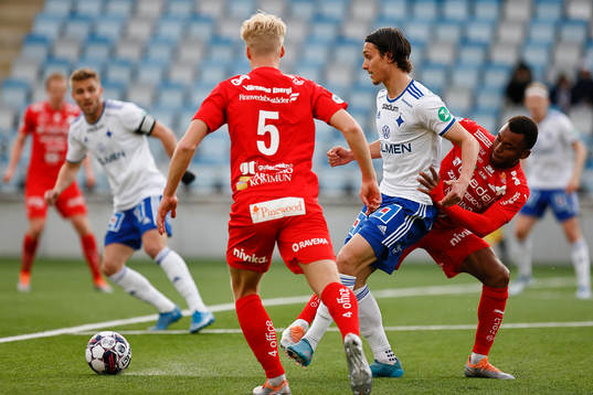 IFK Norrköpings Jonathan Levi och Värnamos Abdussalam