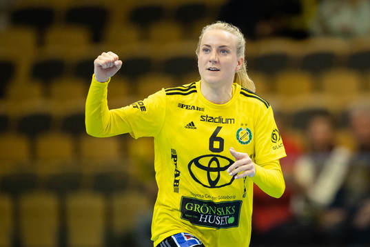 Sävehofs Trine Wacker Mortensen jublar