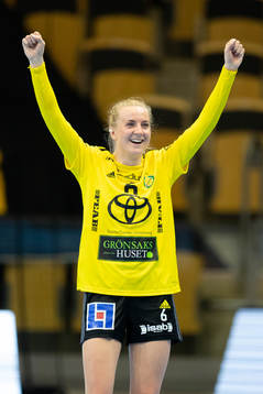 Sävehofs Trine Wacker Mortensen jublar