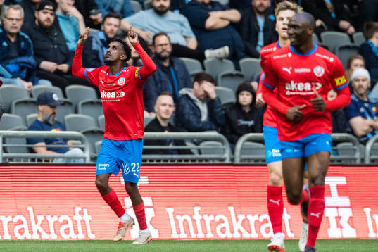 Helsingborgs Taha Ali jublar