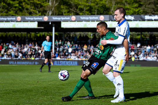 Varbergs Simon Karlsson Adjei och Sirius Adam Hellborg