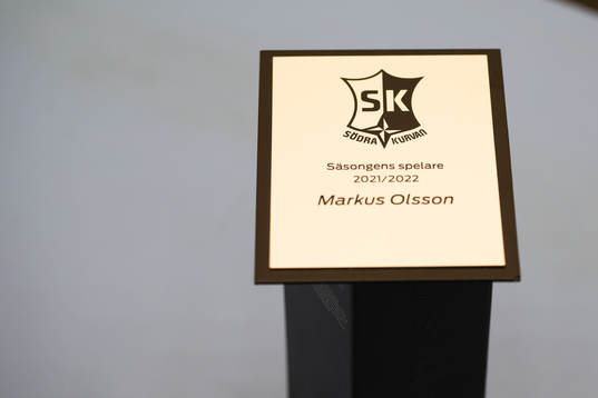 Sensongens spelare diplom for Kristianstads Marcus Olsson