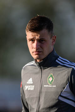 Skövdes Filip Schyberg vid lineup innan