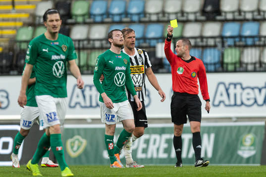 Jönköpings Daniel Ljung får en varning