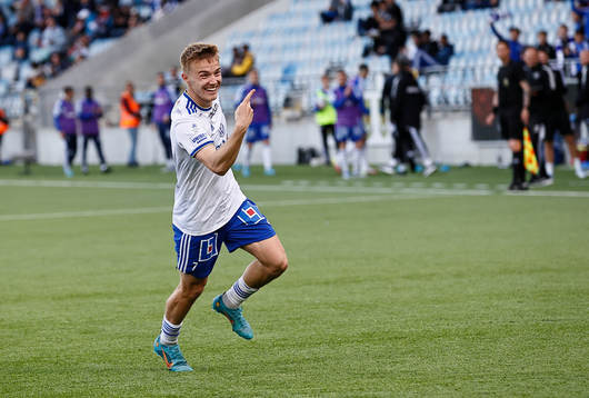 IFK Norrköpings Jacob Ortmark jublar