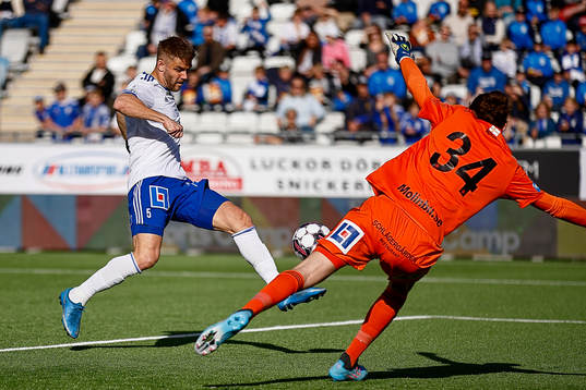 Mål 1-0 av IFK Norrköpings Christoffer Nyman förbi