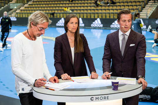 Cmores Patrik Westberg Jennie Linnell och Charlie Sjöstrand