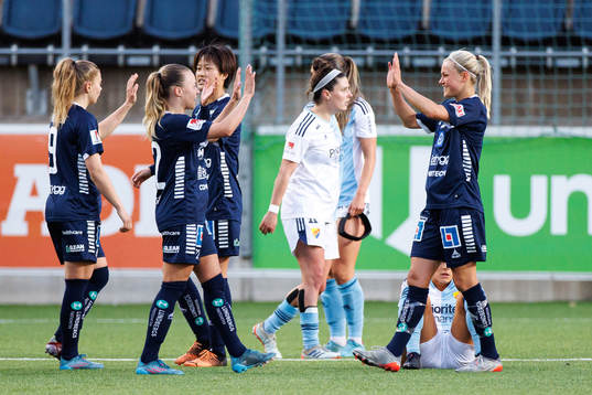 Djurgårdens Hayley Dowd deppar samtidigt som Linköpings