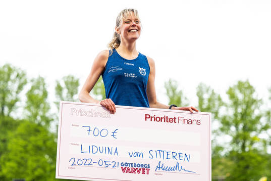 Liduina von Sitteren, Örebro AIK,  på prisutdelningen