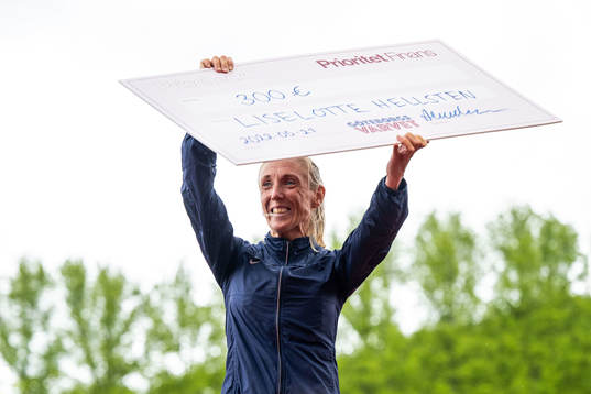 Liselotte Hellsten, Spårvägens FK, på prisutdelningen