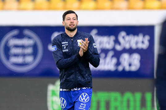 IFK Göteborgs Kevin Yakob innan fotbollsmatchen i