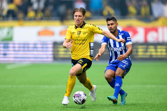 Elfsborgs Oliver Zandén och IFK Göteborgs Hosam Aiesh