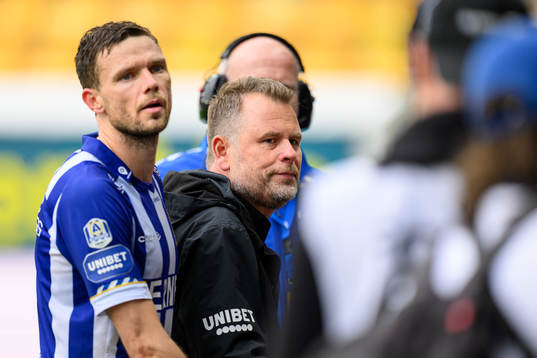 IFK Göteborgs Marcus Berg och tränare Mikael Stahre