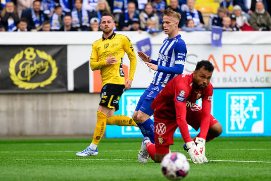 Elfsborgs Rasmus Alm, IFK Göteborgs Oscar Wendt och
